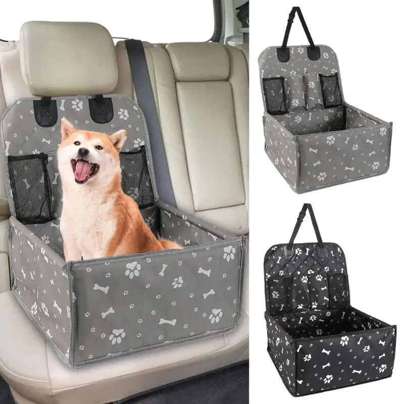 Foldable Dog Car Seat Cover & Hammock – Travel Carrier for Pets