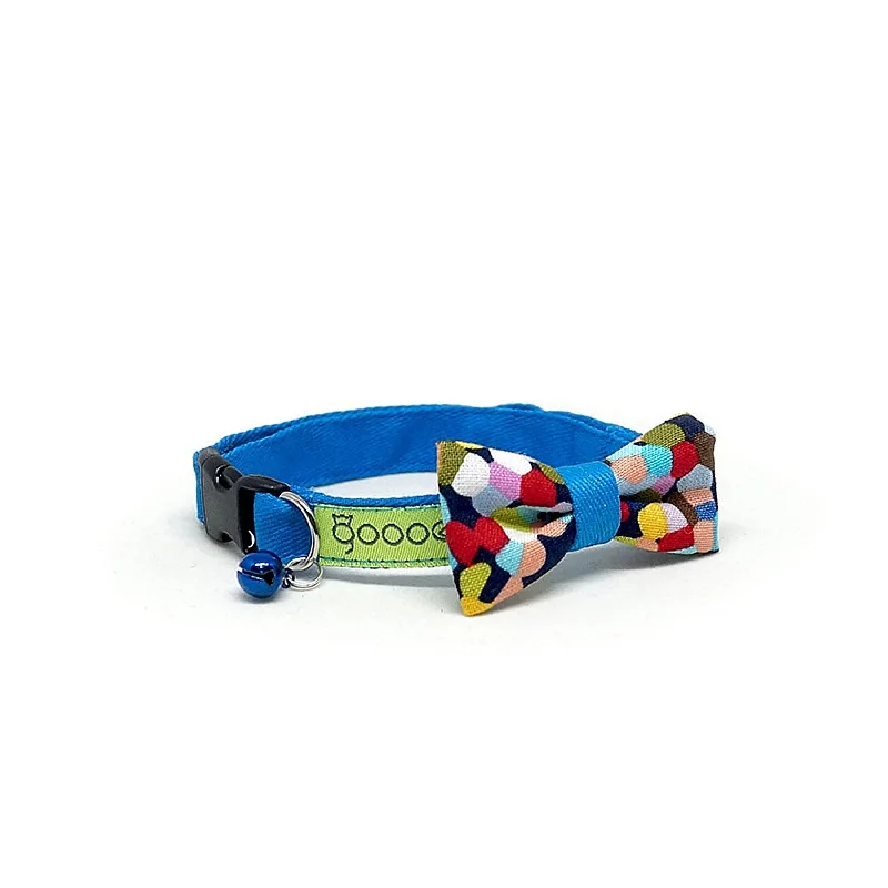 Goood Pet Collars Smarty Bow Handmade Cat Collar - Vivid Imagination