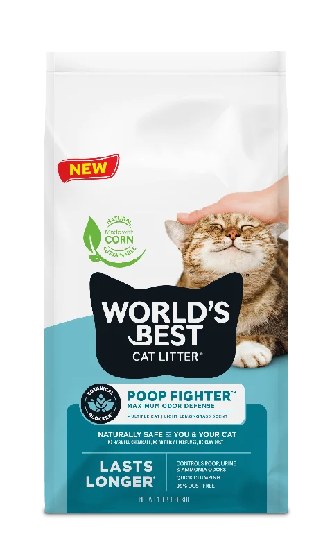 World's Best Cat Litter Multiple Cat Poop Fighter Formula 15lb Bag